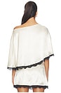 view 3 of 4 Zaley Poncho Top in Cream