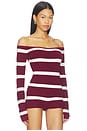 view 2 of 4 Carla Top in Cherry Stripe