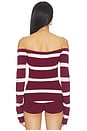 view 3 of 4 Carla Top in Cherry Stripe