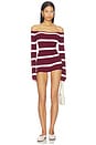 view 4 of 4 Carla Top in Cherry Stripe