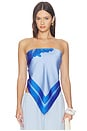 view 1 of 4 Cattleya Wrap in Blue Floral
