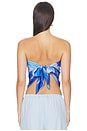 view 3 of 4 Cattleya Wrap in Blue Floral
