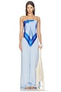 view 4 of 4 Cattleya Wrap in Blue Floral