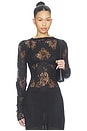 view 1 of 4 Aisha Lace Top in Black