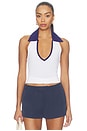 view 1 of 4 Gwen Contrast Top in Navy