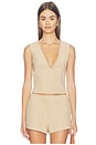 view 1 of 4 Louis Top in Tan Marle