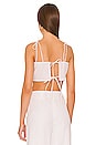 view 3 of 4 Tie Linen Top in White