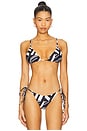 view 1 of 4 Agnes Bikini Top in Black & White
