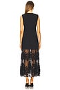 view 3 of 3 Arielle Lace Vneck Midi Dress in Black