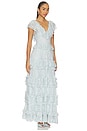 view 2 of 4 Sharleen Lace Vneck Dress in Sky