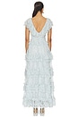 view 3 of 4 Sharleen Lace Vneck Dress in Sky