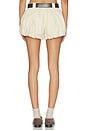 view 4 of 6 Andrea Workwear Bubble Shorts in Stone