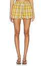 view 1 of 6 Copeland Plaid Shorts in Yellow