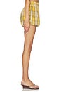 view 3 of 6 Copeland Plaid Shorts in Yellow