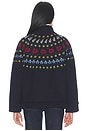view 5 of 6 Preston Knit Sherpa Lined Jacket in Navy