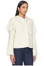 view 2 of 5 Wright Knit Cape Jacket in Cream