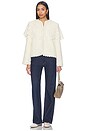view 5 of 5 Wright Knit Cape Jacket in Cream