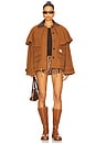 view 5 of 5 Carolyn Workwear Cape Jacket in Camel