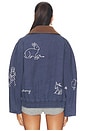 view 4 of 6 Demi French Workwear Long Sleeve Jacket in Blue