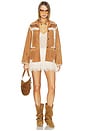view 5 of 5 Irena Suede Jacket With Crochet in Camel