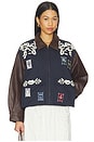 view 2 of 6 BLOUSON BRODÉ GEORGIE  in Navy