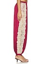 view 4 of 6 Ethel Solid Bloomer Pant in Burgundy