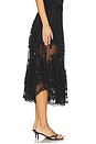 view 3 of 6 Arielle Lace Flared Pant in Black
