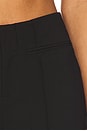 view 6 of 6 Elisa Tropical Wool Capri Pant in Black