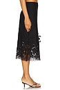 view 2 of 6 Katharine Embroidery Tie Skirt in Black