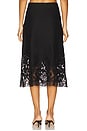 view 4 of 6 Katharine Embroidery Tie Skirt in Black