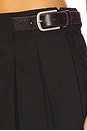 view 6 of 6 Adeline Belted Mini Skirt in Black