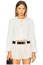 view 1 of 4 Elke Soutache Long Sleeve Blouse in White