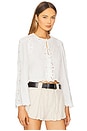 view 2 of 4 Elke Soutache Long Sleeve Blouse in White