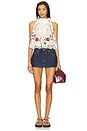 view 4 of 5 Celia Embroidery Halter Top in Cream