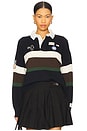 view 1 of 5 Arther Varsity Rugby Shirt in Multi
