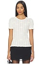 view 1 of 5 Alberta Pearl Knit Top in Cream