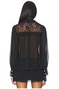 view 4 of 6 Melody Polka Dot Top in Black