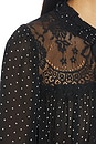 view 6 of 6 Melody Polka Dot Top in Black