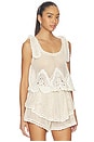 view 2 of 4 Madelyn Crochet Tank in Cream
