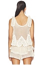 view 3 of 4 Madelyn Crochet Tank in Cream