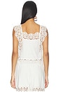 view 3 of 4 Leila Eyelet Sleeveless Top in White