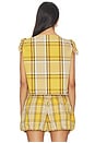 view 3 of 4 Copeland Plaid Top in Yellow