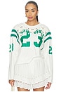 view 1 of 5 Georgie Sportswear Long Sleeve Tee in Cream