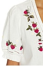 view 6 of 5 Calla Strawberry Top in Cream