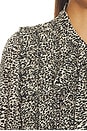 view 6 of 5 Charlize Print Longsleeve Bow Top in Cream