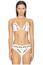view 1 of 5 Bindi Strawberry Scallop Bikini Top in Cream
