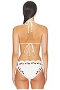 view 3 of 5 Bindi Strawberry Scallop Bikini Top in Cream