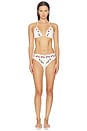 view 4 of 5 Bindi Strawberry Scallop Bikini Top in Cream