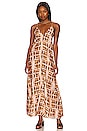 view 1 of 4 High Tide Silk Dress in Copper Tan