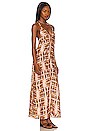 view 2 of 4 High Tide Silk Dress in Copper Tan